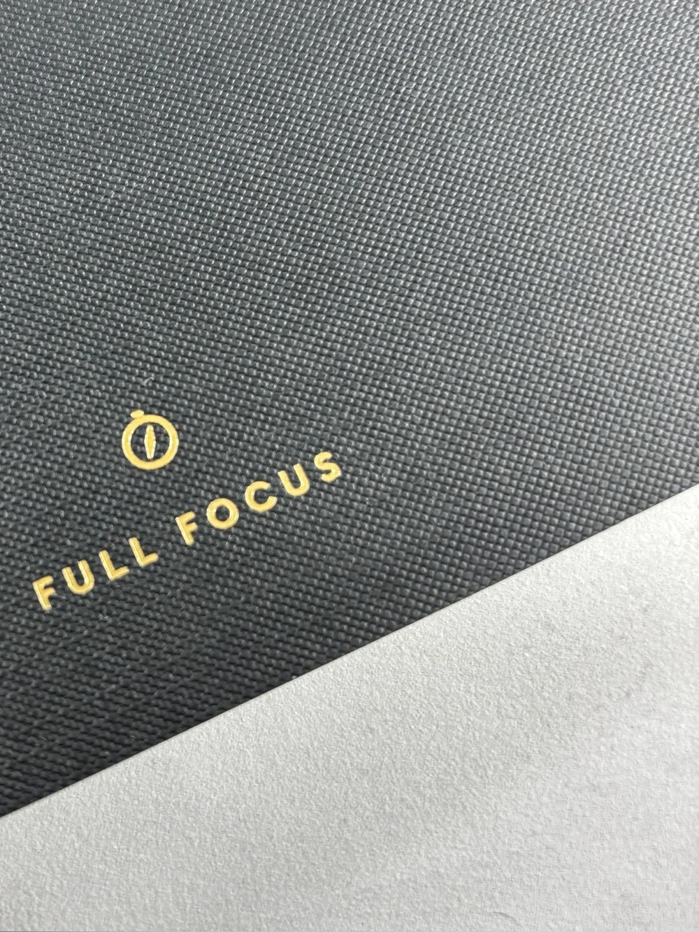 Michael Hyatt Full Focus Planner Spiral Notebook — Black Linen with Gold Coil